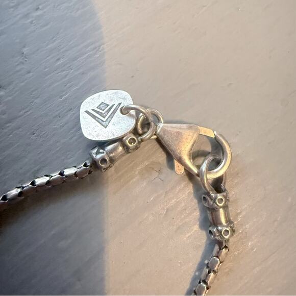 Silpada 925 Sterling Silver Chainlink Beaded Y Necklace - Picture 7 of 10